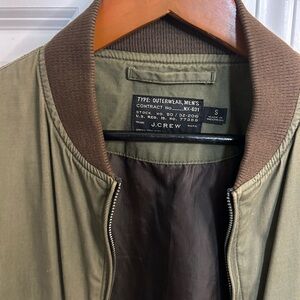 J. Crew Men's Olive Bomber Jacket
